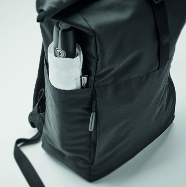Logotrade corporate gifts photo of: 300D RPET rolltop backpack